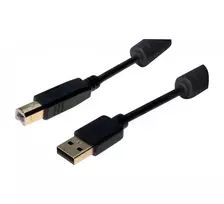 Exertis Connect USB 2.0 Type-A (vyriškas) į Type-B (vyriškas) kabelis, 3 m, juodas 532432