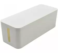 Exertis Connect didelė laidų tvarkymo dėžė elektros ilgintuvams, balta, 400 x 160 x 135 mm 573423