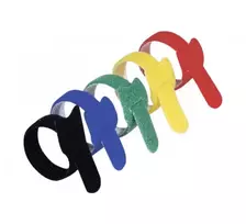 Exertis Connect kibioji juosta laidų raišiojimo rinkinys, 210 mm x 16 mm, 15 vnt., 5 spalvos (juoda, mėlyna, žalia, geltona, raudona)