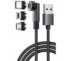 Exertis Connect USB 3-in-1 įkrovimo kabelis su USB-C, Micro-B, Lightning (640297)