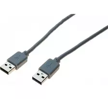 exertis Connect USB 2.0 duomenų perdavimo kabelis, USB-A į USB-A, pilkas, 1,8 m 532502