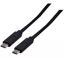 EXERTIS CONNECT USB 3.2 Gen 2x2 kabelis 20Gbps / 240W USB-C į USB-C, juodas, 1,0 m (532649)