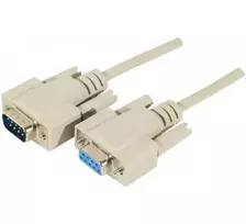 EXERTIS CONNECT D-Sub 9 kontaktų serijinis prailginimo kabelis, vyriškas į moterišką, 10 m, juodas 580261