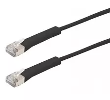 Exertis Connect Cat. 6A F/FTP kampinis komutacinis kabelis, be halogenų, juodas, 0,3 m (854011)
