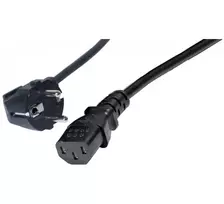 Exertis Connect maitinimo kabelis su kampuotu Schuko ir IEC C13, 1 m, juodas 808008