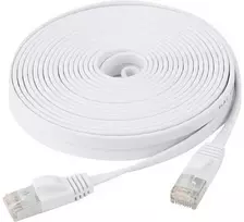 EXERTIS CONNECT Cat6 U/FTP plokščias komutacinis kabelis, baltas, 5m 845059