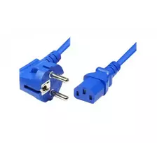 Exertis Connect maitinimo laidas, kampuotas Schuko kištukas į IEC C13 lizdą, mėlynas, 5,0 m (808017)