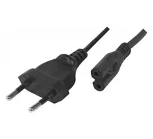 Exertis Connect maitinimo laidas, Europlug į Euro 8 lizdą, juodas, 1,0 m (808308)
