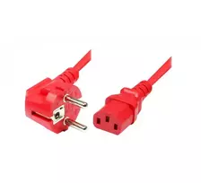 Exertis Connect kampuotas Schuko – IEC C13 maitinimo kabelis, raudonas, 5 m 808029