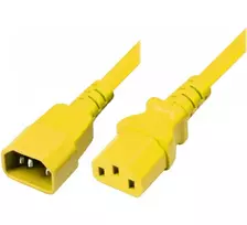 Exertis Connect IEC maitinimo laidas C14 į C13 geltonas 1,8 m 808045