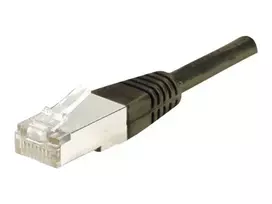 EXERTIS CONNECT Cat.6 F/UTP komutacinis kabelis, 30 m, juodas, plonas snagless apsauginis dangtelis 853349