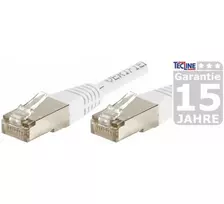 EXERTIS CONNECT CAT.6 F/UTP komutacinis kabelis, baltas, 50m, RJ45, plonas snagless apsauginis antgalis 853358