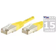 EXERTIS CONNECT Cat.6A S/FTP komutacinis kabelis, 25 m, geltonas 858340