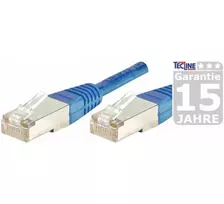 EXERTIS CONNECT Cat.6 S/FTP komutacinis kabelis, 0,3m, mėlynas 856823