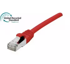 EXERTIS CONNECT RJ45 komutacinis kabelis Cat. 6 F/UTP GRS sertifikuotas raudonas 1,5 m 854622