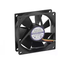 Exertis Connect Evercool 80 mm korpuso ventiliatorius - Sleeve guolis, 2000 RPM, 26.5 CFM, juodas 910184