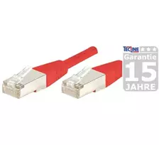 EXERTIS CONNECT S/FTP Cat6a komutacinis kabelis, 7,5 m, raudonas, plonas apsauginis gaubtas 858307