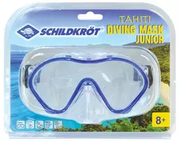 SCHILDKRÖT Junior nardymo kaukė Tahiti, tamsiai mėlyna, didelis matymo laukas, silikono kaukė ir galvos dirželis, 1 vnt. (940042)