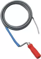 BRÜDER MANNESMANN kanalizacijos valymo spiralė Standard 16 mm x 2,3 m su T-nut mova (49905)