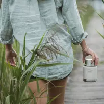 THERMOS ICON terminis maisto indas smėlinės spalvos 0,47 l, nerūdijančio plieno su sulankstomu šaukštu 4120323047