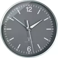 TFA Dostmann 60.3503 radijo bangomis valdomas aliumininis sieninis laikrodis, juodas