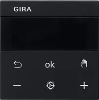 Gira RTR BT System juodas patalpų temperatūros reguliatorius 5394005