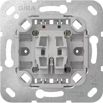 GIRA 387000 mygtukinis įdėklas su nuliniu gnybtu, 1x NO, 250 V, 10 A, be tvirtinimo letenėlių