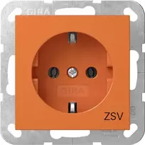 Gira 4188109 SCHUKO ZSV kištukinis lizdas System 55 oranžinis