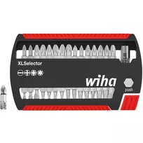 Wiha XSelector 31 dalių antgalių rinkinys su plokščiaisiais, Phillips, Pozidriv ir TORX antgaliais 29417