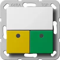 GIRA 291503 Pagalbos iškvietimo komplektas tarnybinėms patalpoms System 55, gryna balta