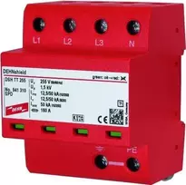 DEHN DSH TT 255 2 tipo viršįtampių apsaugos įtaisas 1+1 polius 230/400V 40kA DIN bėgiui 941310