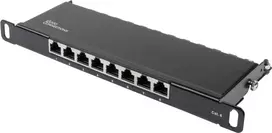 GoodConnections Alcasa GC-N0124 Cat6 ekranuotas RJ45 Keystone lizdas - be įrankių, Gigabit Ethernet, juodas