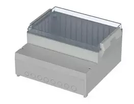 Bopla RCP 3500 valdymo dėžė 296 x 281 x 158 mm ABS / polikarbonatas, šviesiai pilka, 41350109