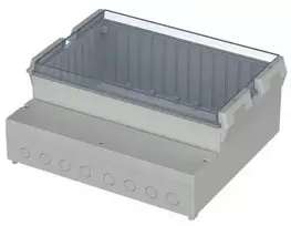 Bopla RCP 2500 reguliatoriaus korpusas, 257 x 217 x 132,5 mm, ABS/polikarbonatas, šviesiai pilkos spalvos 41250109