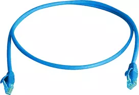 Telegärtner 100008054 Cat6 U/UTP RJ45 komutacinis kabelis, 1m, mėlynas, LSZH