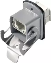 Telegärtner STX V5 RJ45 flanšinis rinkinys Variant 5 jungtis, skydinis montavimas 8P8C, aliuminis J80020A0007