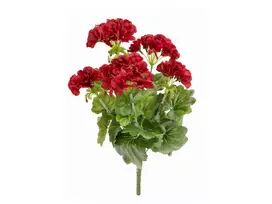 EUROPALMS Dirbtinė pelargonija, tamsiai raudona, 42 cm 82600112