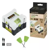 Laserliner LaserCube žalios spalvos linijinis lazeris, 10 m nuotolis, 081.109E