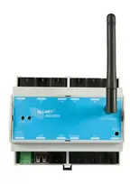 ALLNET ALL3505v2 IP pastatų automatizavimo valdiklis su 8 jutiklių prievadais, DIN bėgelio tvirtinimas