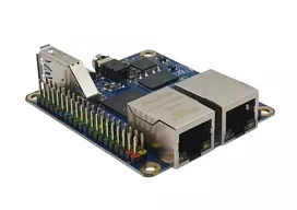 ALLNET Rock Pi E D4W1 dvigubos Ethernet plokštė RK3328 512MB RAM 802.11 a/b/g/n, 2.4G (RS309-D4W1)