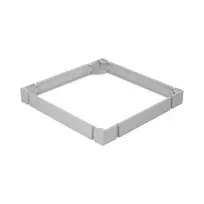 EFB Elektronik cokolis 600x600mm tinklo spintoms, pilkas PEL-SOK66VV.GR