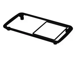 Bopla BOP 700 DI Bopad IP65 tarpinė – RAL 9005 dekoratyvus tarpiklis TPE (bekvapis specialus gumos mišinys) juodas (ilgis x plotis x aukštis) 166 x 91 x 14,2 mm 1 vnt. 35270005