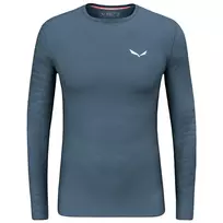 Salewa Cristallo Warm Amr L/S Tee vyriški merino apatiniai marškiniai - Dark Denim, dydis M