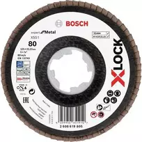 Bosch Accessories 2608619805 Expert for Inox X-LOCK pjovimo diskas, 125 mm x 1,0 mm, 60 grūdėtumo, nerūdijantis plienas, 1 vnt.