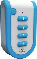 m-e modern-electronics Odyon ODYON pro HS-4 4 kanalų radijo rankinis siųstuvas su priėmimo kontrole, 868,3 MHz, 1000 m nuotolis, rolling code, IP54, CR2032 baterija 56502