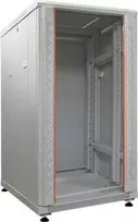 IT-BUDGET 19 inch tinklo spintelė SRK - 18U - 600x600 mm - stiklinės/plieninės durys - surinkta - šviesiai pilka 99ITB19SRK1866GGNM