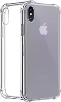 CYOO keturių kampų silikoninis dėklas, skirtas Apple iPhone XS Max - permatomas