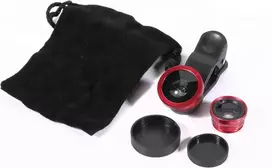 CYOO CY121416 2-in-1 išmaniojo telefono objektyvų rinkinys - 180° fisheye ir makro objektyvas su universaliu spaustuku