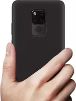 CYOO Premium skysto silikono dėklas Huawei Mate 20 Pro - juodas