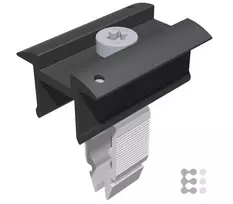 Schletter Rapid16 įžeminimo spaustukas PV moduliams 30-40 mm, juodas eloksiruotas aliuminis (131121-901)